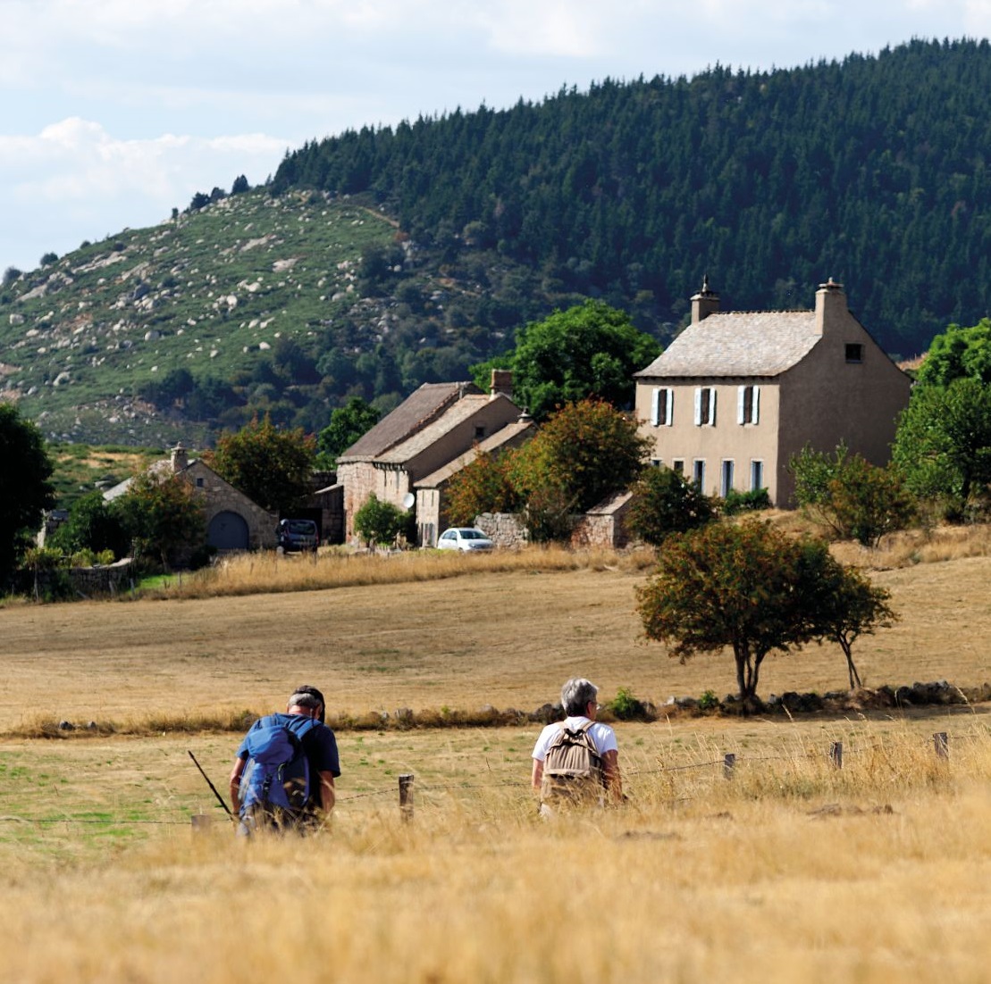 Promeneurs sur le mont Lozère © Bruno Daversin