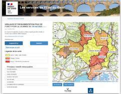carte vigilence incendie