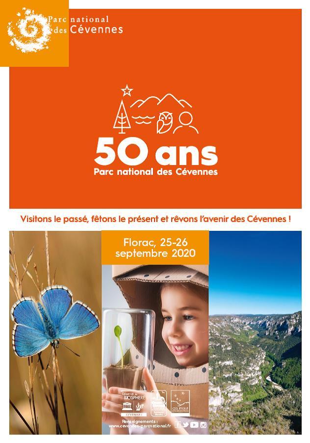 Programme Festivités 50 ans du PNC Florac 25 et 26 Septembre 2020