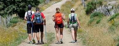 randonneurs sur le mont Lozère © Arnaud Bouissou Terra Ministère environnement